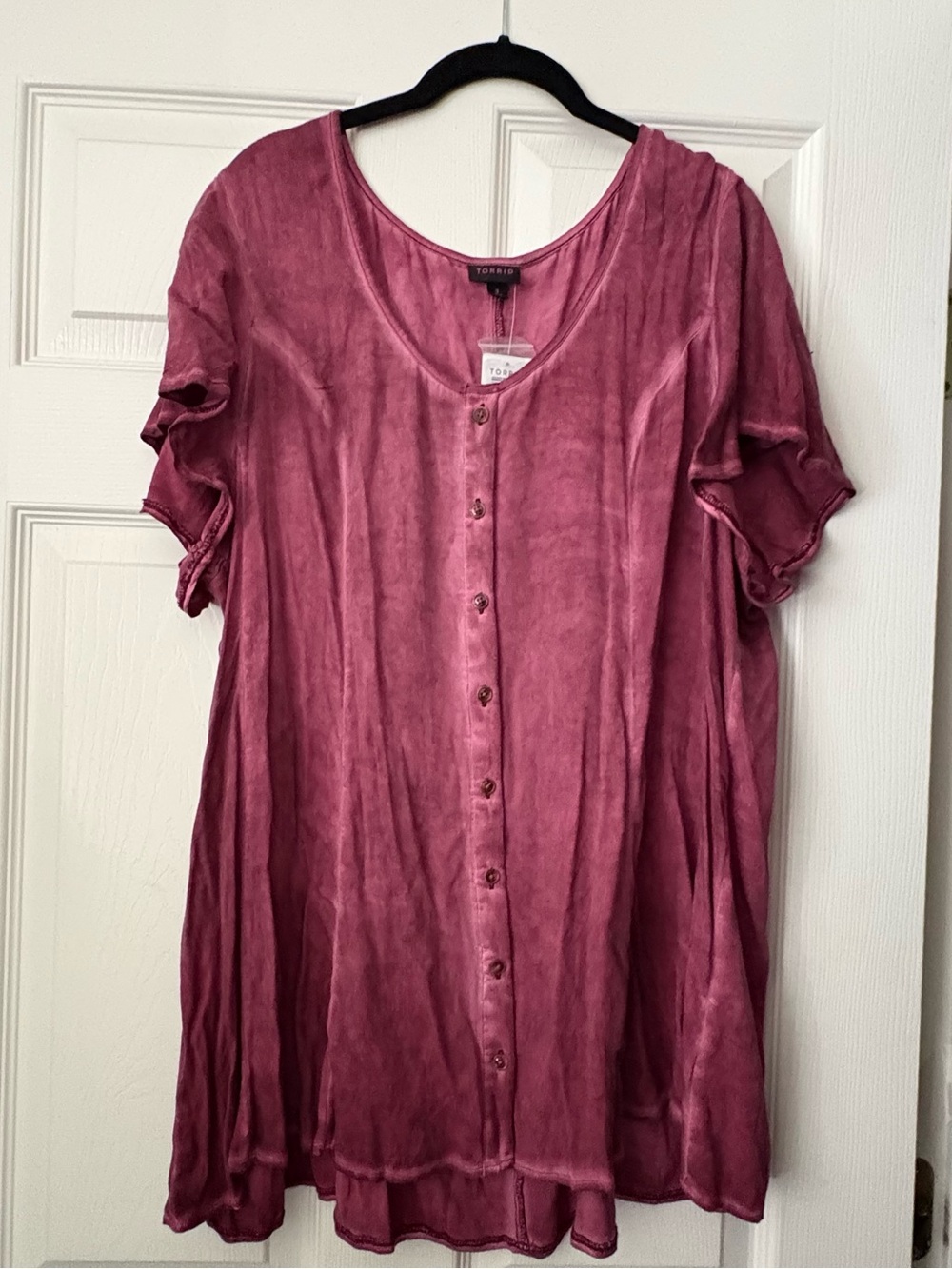 Torrid beet red super soft fit n flare top SOLD OUT SIZE 3 NWT